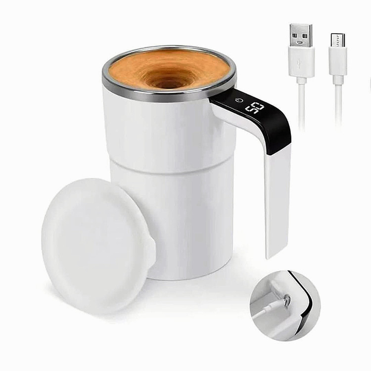 ماگ همزن دار هوشمند با نمایشگر دما auto magnetic stirring cup