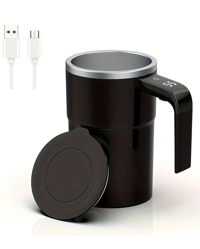ماگ همزن دار هوشمند با نمایشگر دما auto magnetic stirring cup