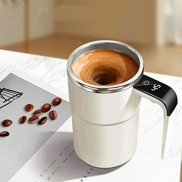 ماگ همزن دار هوشمند با نمایشگر دما auto magnetic stirring cup