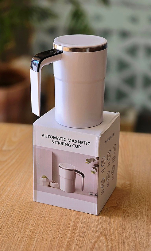 ماگ همزن دار هوشمند با نمایشگر دما auto magnetic stirring cup
