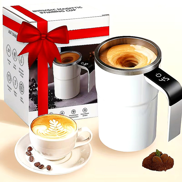 ماگ همزن دار هوشمند با نمایشگر دما auto magnetic stirring cup