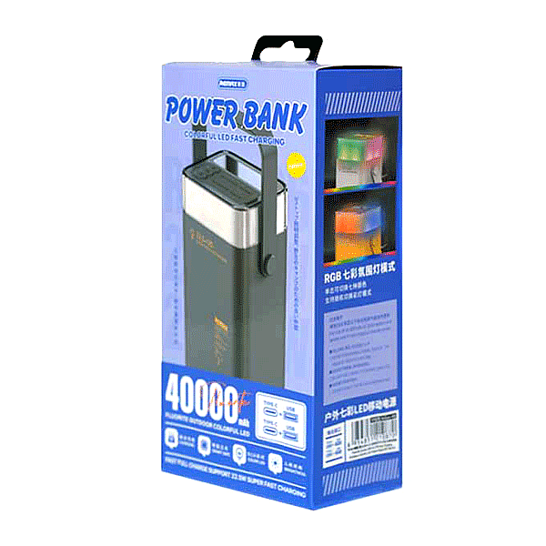 پاور بانک ریمکس ظرفیت 40,000mAh مدلRPP‑596