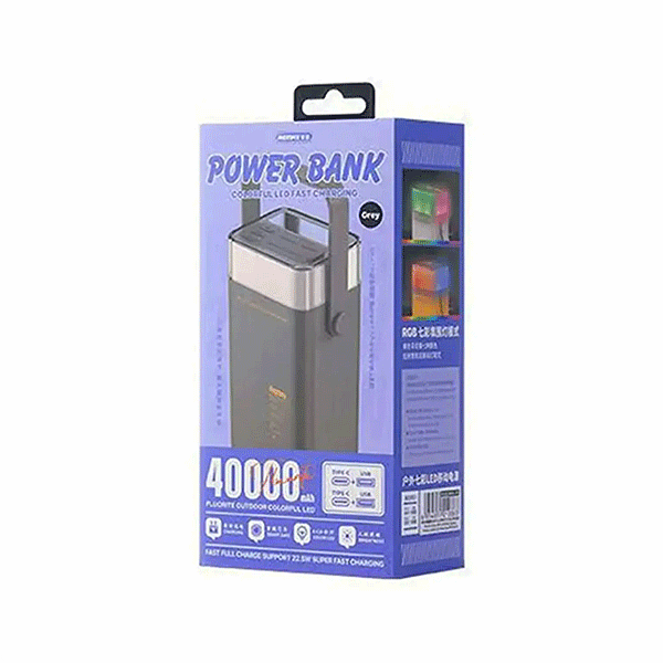 پاور بانک ریمکس ظرفیت 40,000mAh مدلRPP‑596