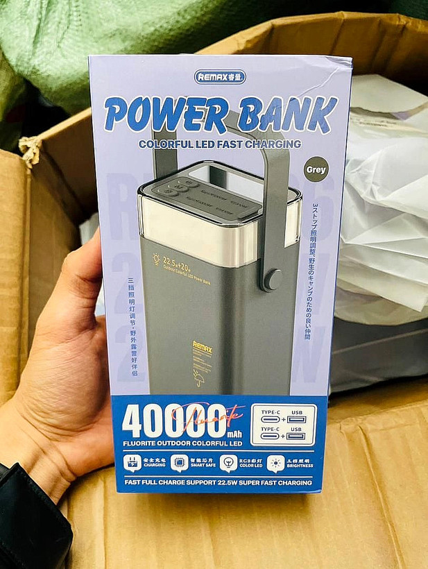 پاور بانک ریمکس ظرفیت 40,000mAh مدلRPP‑596