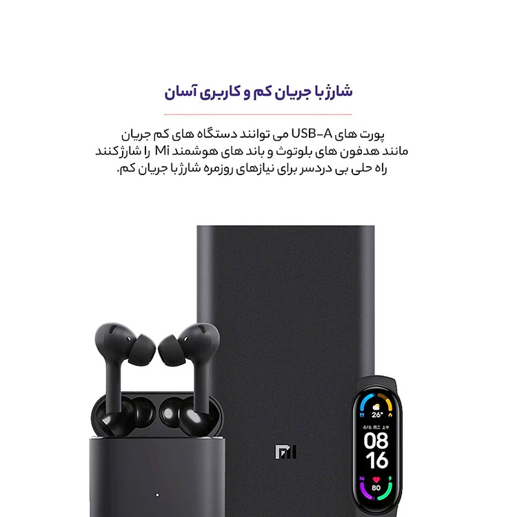 پاوربانك شیائومی مدل PB2050SZM با ظرفیت 20,000mAh