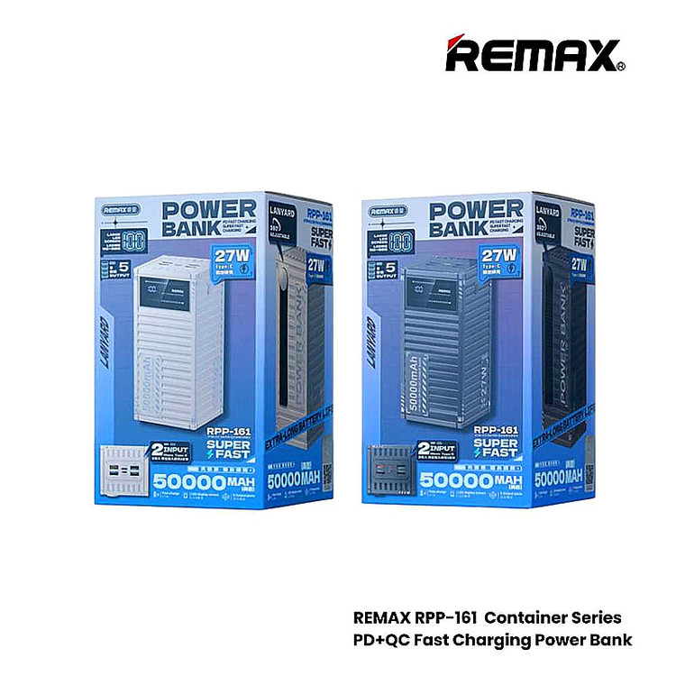پاوربانک REMAX مدل RPP-161 ظرفیت 50,000 میلیآمپر
