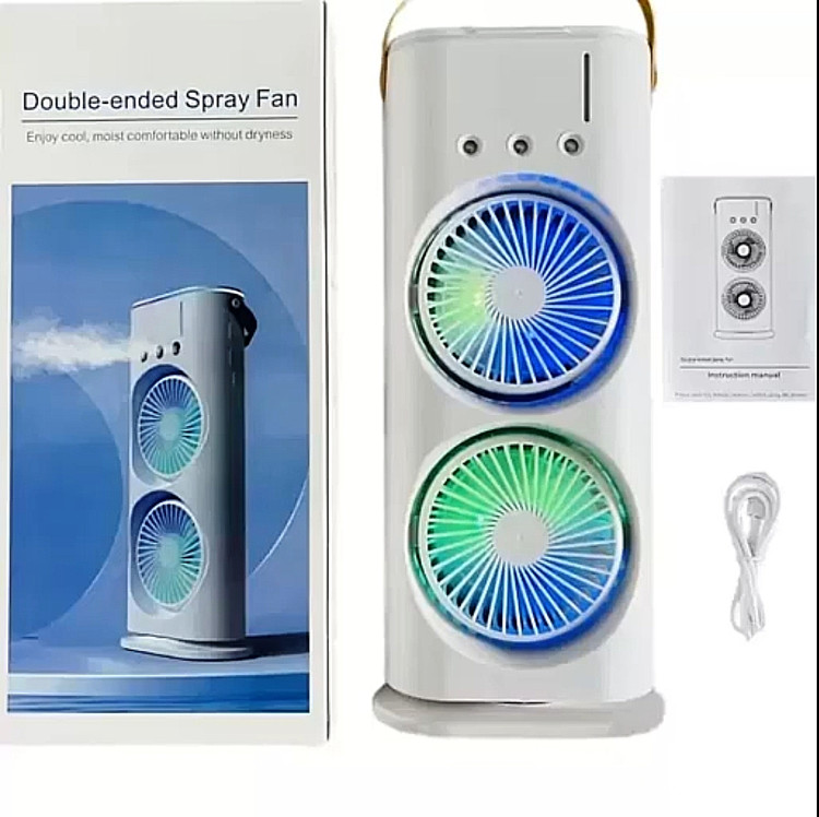 پنکه رو میزی مه پاش دو قلو مدل double Spray Fan