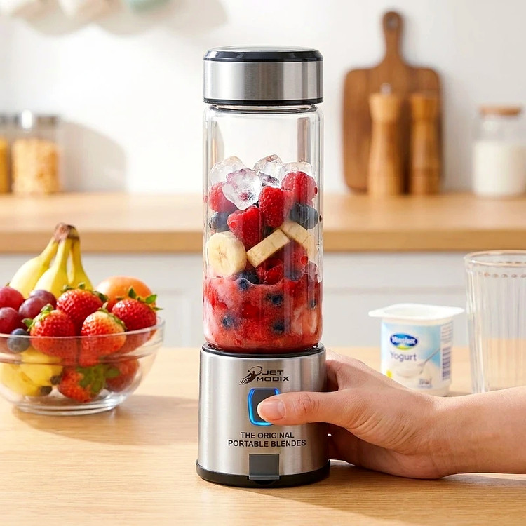 شیشه یدک مخلوط کن های جت موبیکس مدل سوپر بلک و ۱۲ پرومکس و بلک جت و W126 ، پاورلوژی